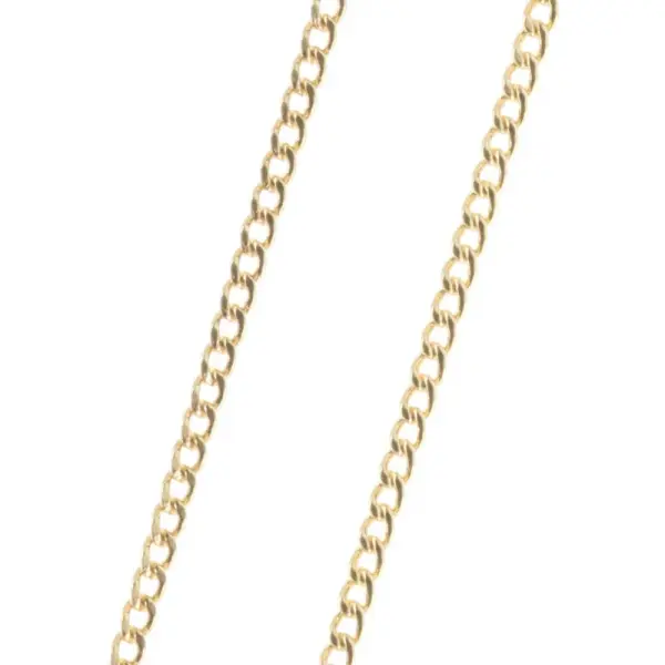 Gold plated classic style Chain necklace 50cm