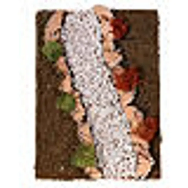 Route à composer: chemin de terre en diagonal gauche crèche 10-12 cm