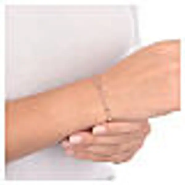 Bracelet AMEN Médaille Miraculeuse cristaux noirs nacre or argent 925 rosé