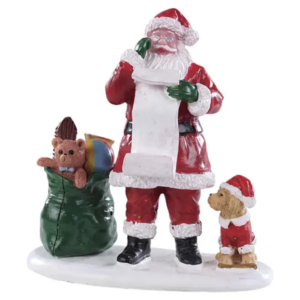 Naughty Or Nice Santa statuette Lemax Santa's Wonderland 7x7x4 cm - 92760