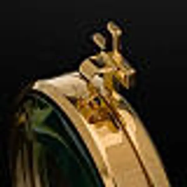Ostensoir de chapelle laiton doré 8.5 cm diamètre