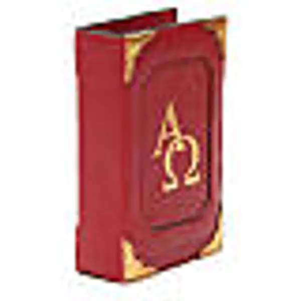 Couverture Lit. Heures 4 vol. cuir rouge Alpha Oméga aimant