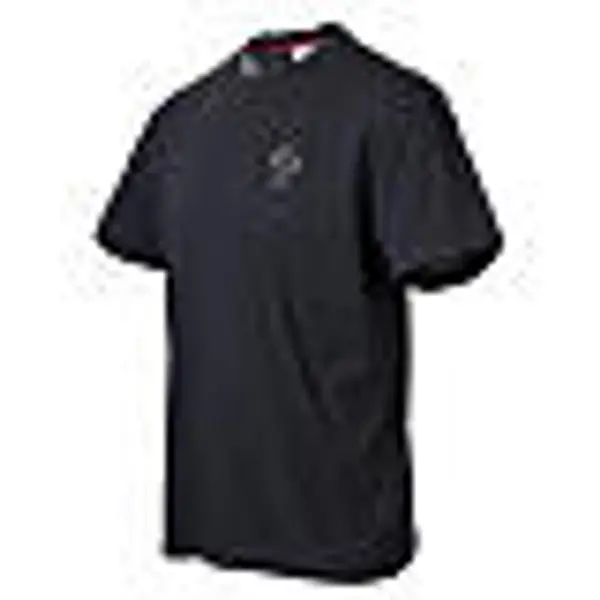 T-shirt noir Vebi Confezioni coton croix blanche