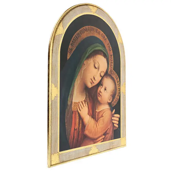 Tableau Notre-Dame du Bon Conseil bois de peuplier 80x60 cm