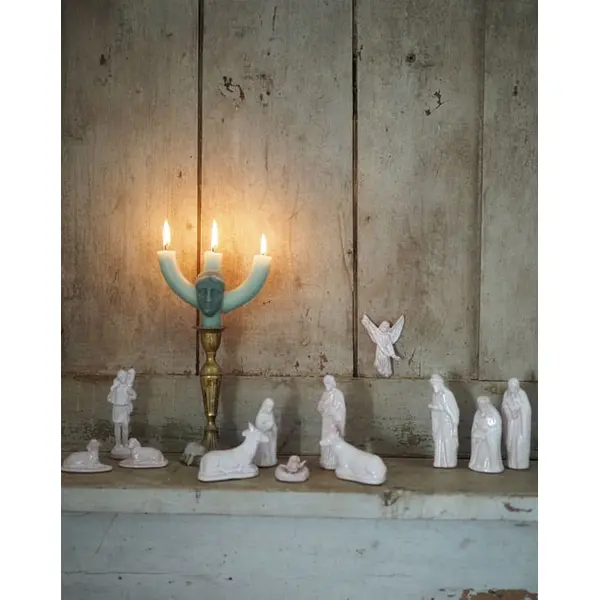 Crèche complète émaillée