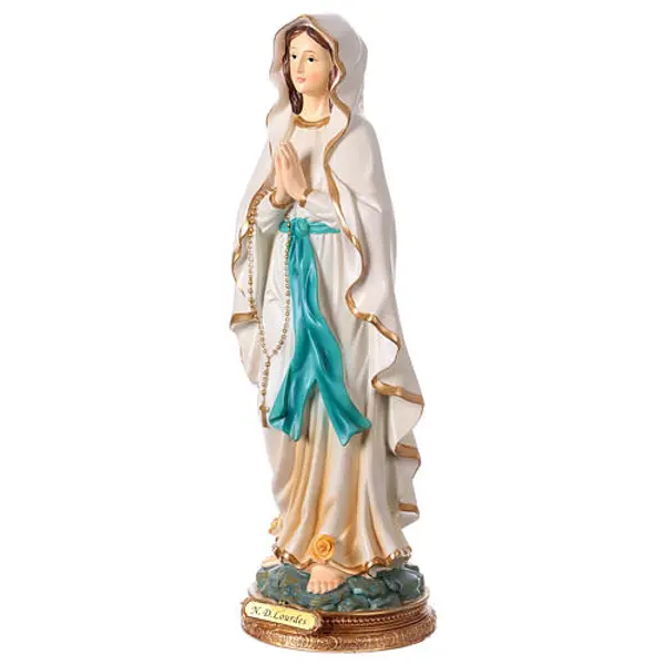 Notre-Dame de Lourdes 40 cm statue résine