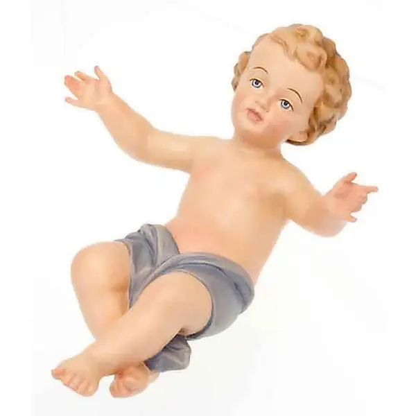 Jésus enfant,bois , peint à la main