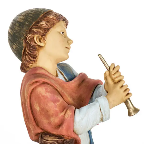 Joueur de flute crèche Fontanini 65 cm résine