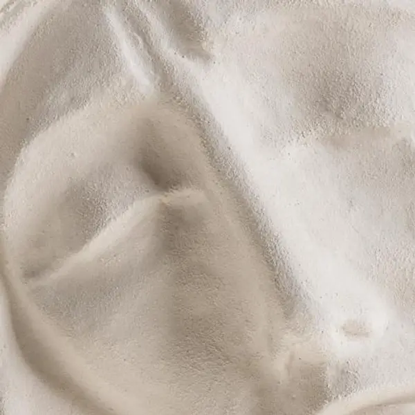 Bas relief Visage de Christ argile blanche 24 cm