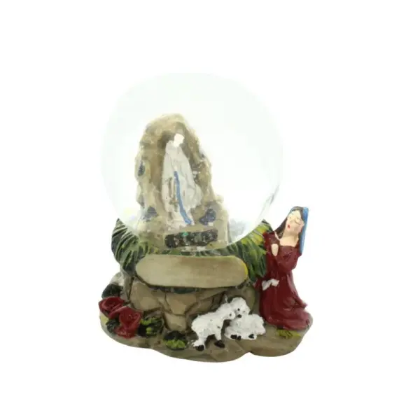 Boule à neige de Notre Dame de Lourdes avec Bernadette
