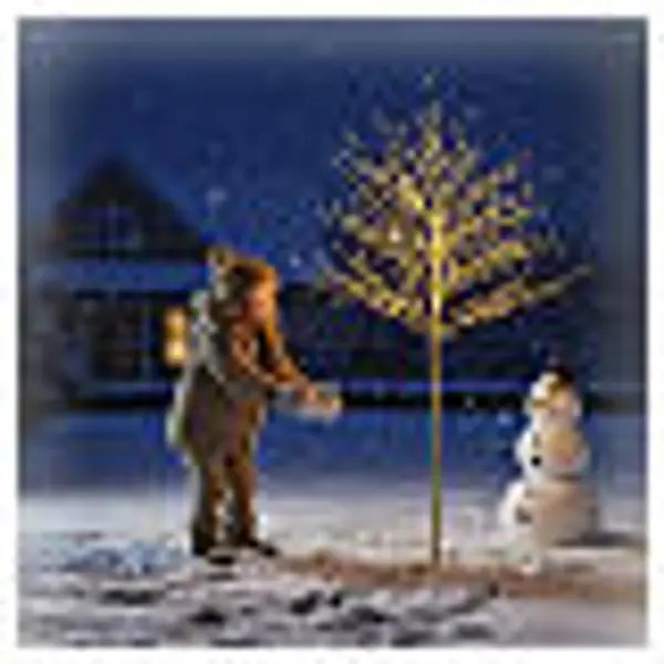 Arbre lumineux 336 NANOLEDs doré 120 cm