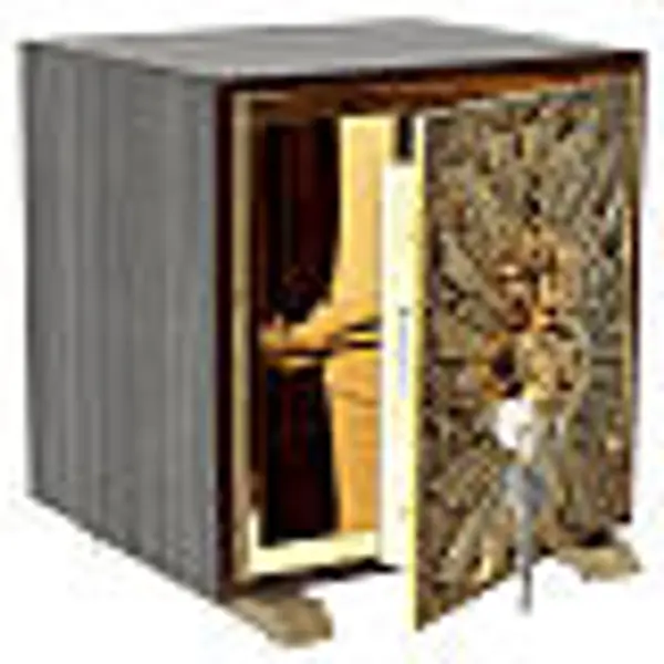 Tabernacle de table en chêne trentin gris Sacré-Cœur