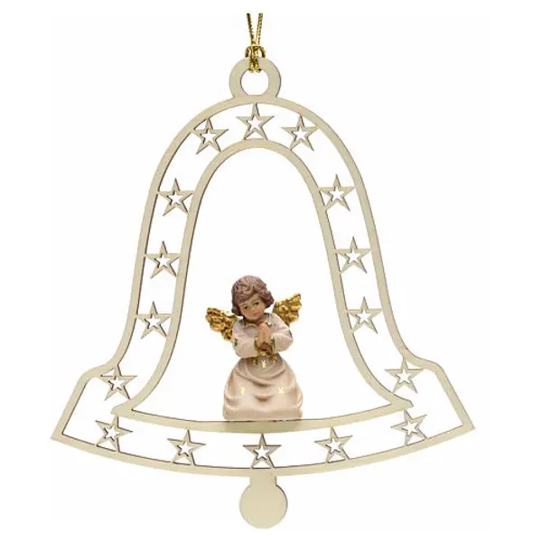 Décoration Noël ange en prière cloche
