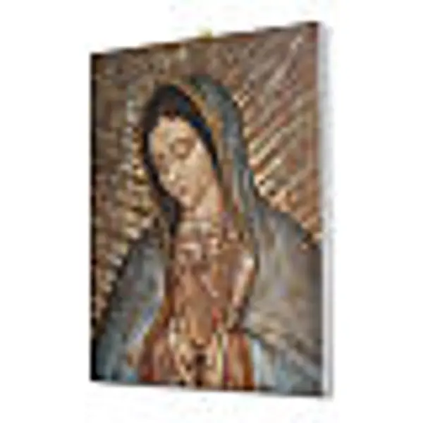 Cadre sur toile Buste de la Vierge de Guadeloupe 25x20 cm