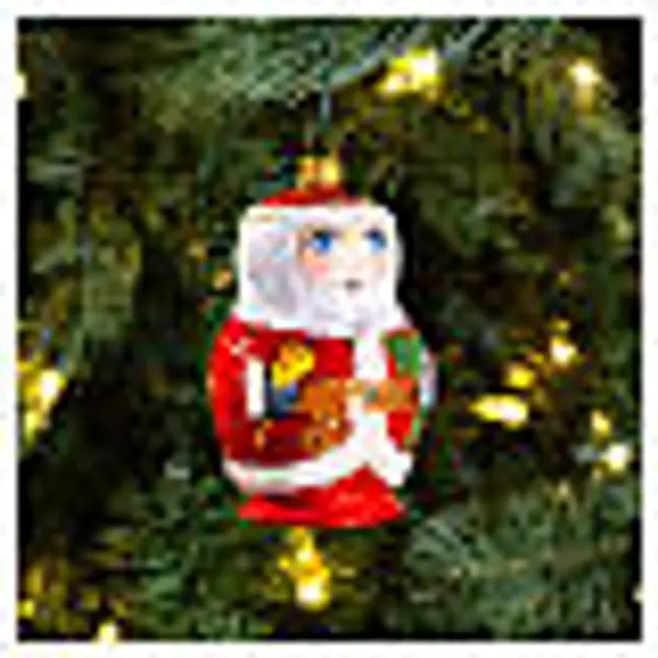 Père Noël style russe décoration sapin Noël verre soufflé