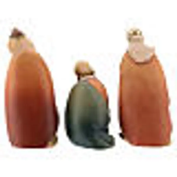 Rois Mages crèche stylisée 14 cm 3 pcs Val Gardena