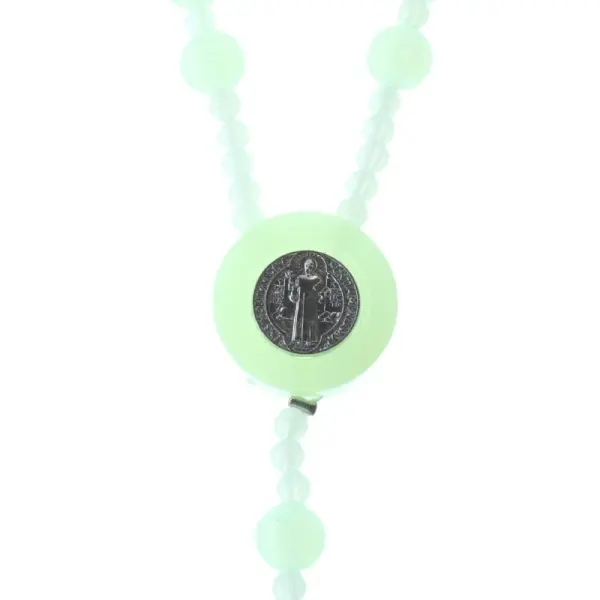 Glow-in-the-dark Saint Benedict rosary