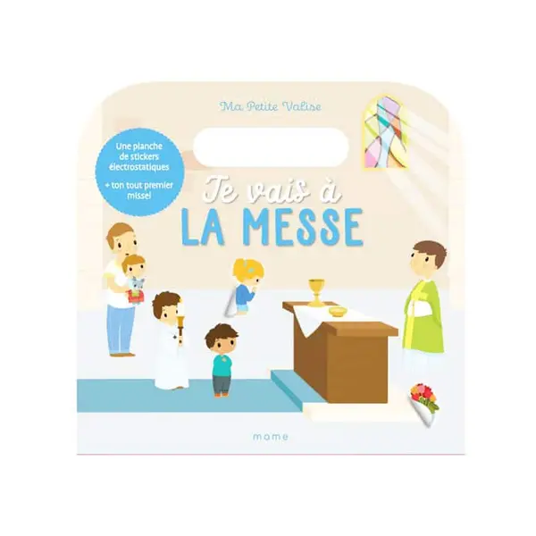 Je vais à la messe - Ma petite valise avec stickers | Mame