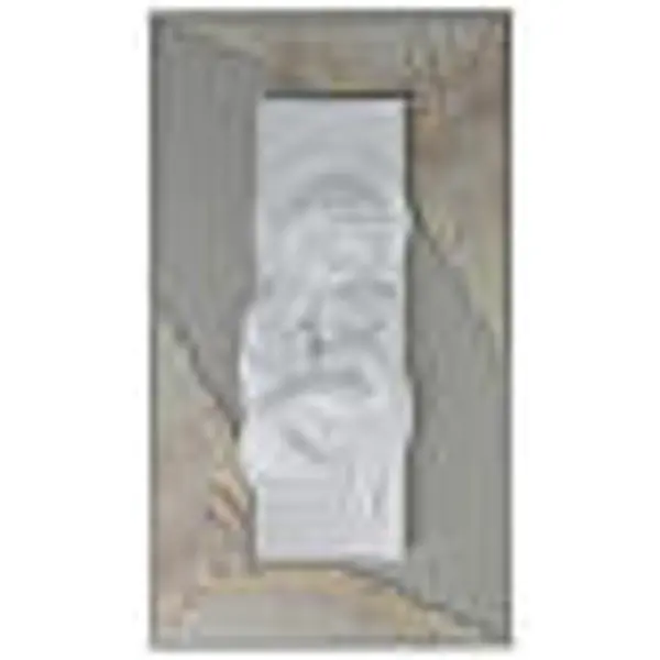 Tableau bas-relief résine Vierge à l'Enfant 70x40 cm