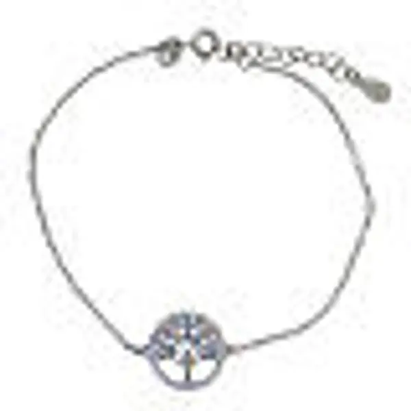 Bracelet 22 cm argent 925 Arbre de la Vie zircons