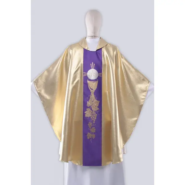 Chasuble violette et dorée ZP6/f