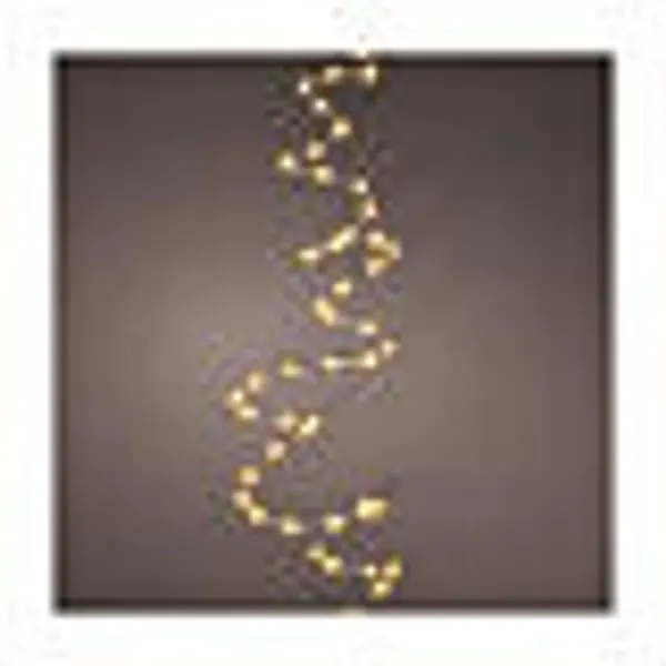Guirlande lumineuse fil 378 LEDs dorés 6 m extra dense effet twinkle
