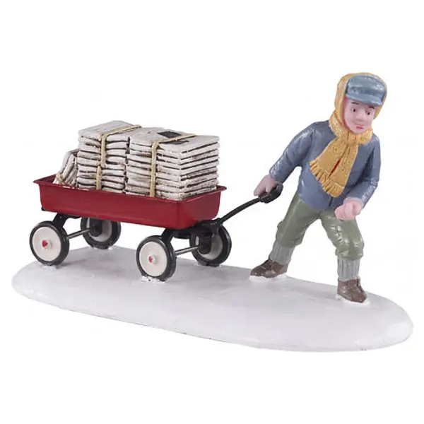 Morning News statuette Lemax Caddington Village 5x9x4 cm - 02948