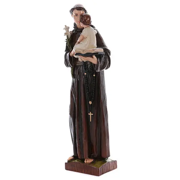 Saint Antoine de Padoue en fibre de verre de 65 cm POUR EXTÉRIEUR