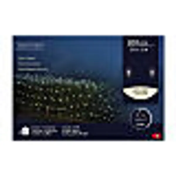 Filet lumineux 200 LEDs blanc chaud 2,6x1 m int/ext