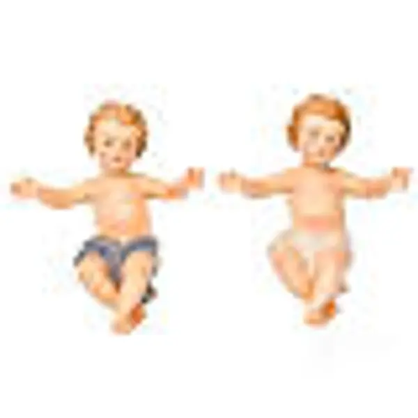 Jésus enfant,bois , peint à la main