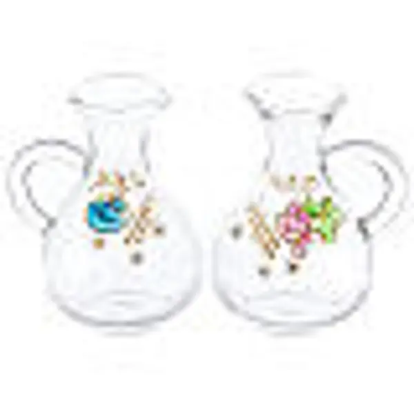 Burettes eau et vin Palerme en verre peint à la main 140 ml
