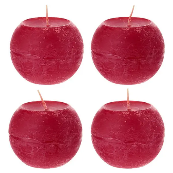 Set de 4 bougies sphériques Ø 100 mm