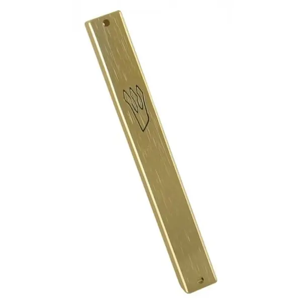 Étui à mezouzah classique en aluminium résistant aux intempéries - Doré