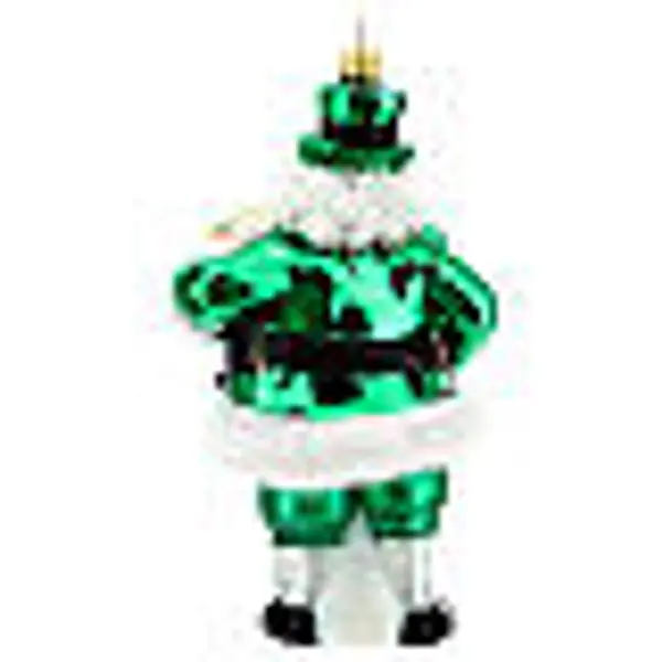 Père Noël irlandais décoration sapin verre soufflé