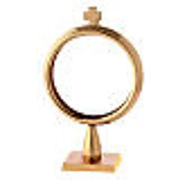 Lunule pour exposition finition argent et or 24K
