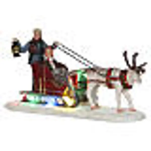 Reindeer Sleigh LuVille Sledgeholm 8x16x6 cm - 1031336