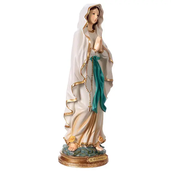 Notre-Dame de Lourdes 40 cm statue résine