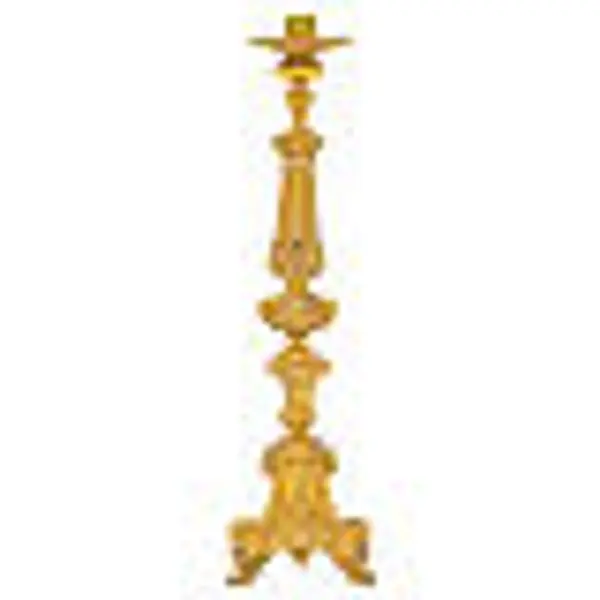 Chandelier style baroque en bronze satiné 60 cm