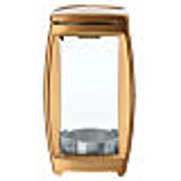 Lampe de cimetière carrée en bronze pour bougies de diamètre 6,5 cm