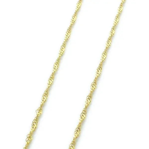 Chaîne en Or maille Singapour 45 cm