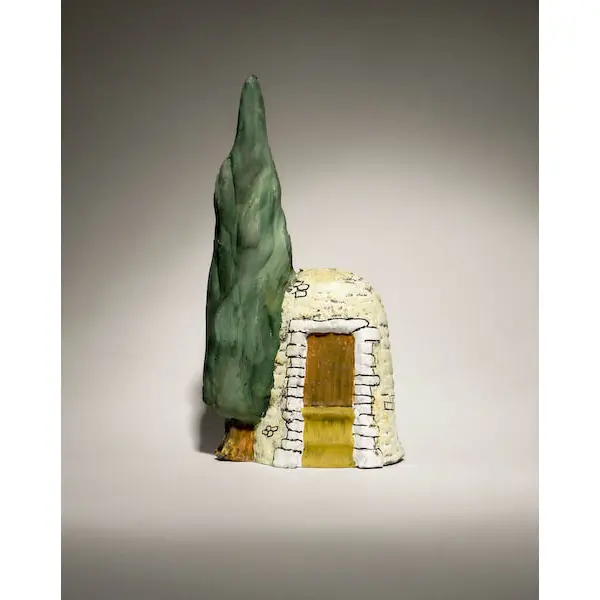 Puits borie avec cyprès 7 cm