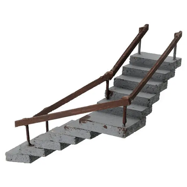 Escalier coin crèche napolitaine 6-8 cm 15x15x15 cm