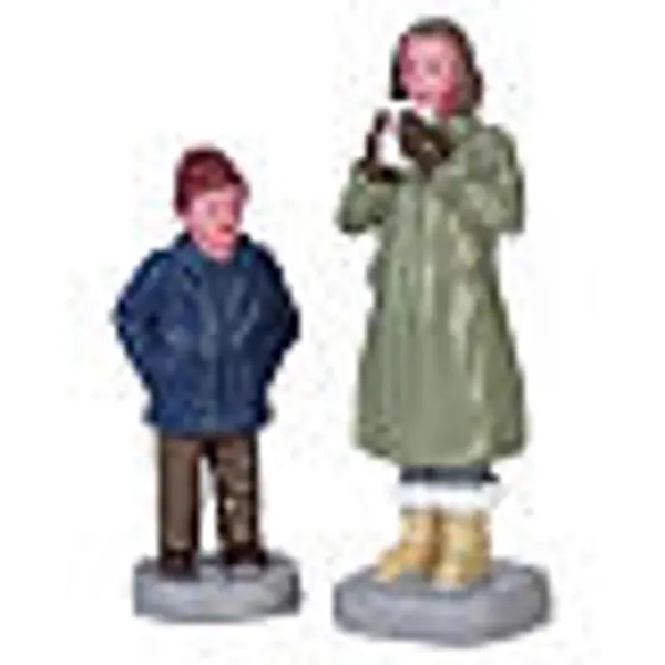 Can I Have Some Too set 2 pièces statuette Lemax 7x4x2 cm - 72525