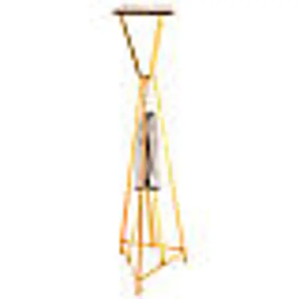 Colonne pour tabernacle laiton moulé avec ange h 130 cm