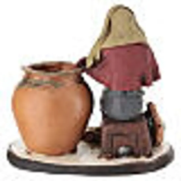 Santon crèche de Noël décorateur d'assiettes terre cuite 18cm