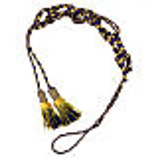 Cordon sacerdotal luxe violet et or gland cannetille