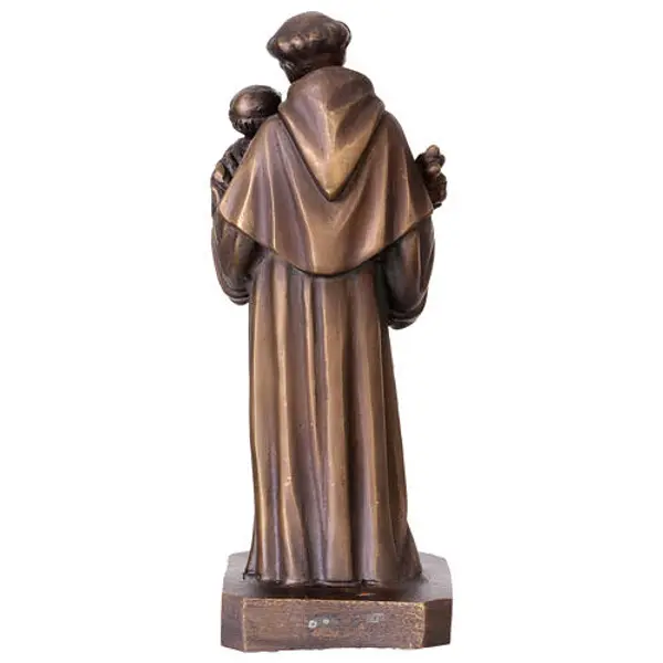 Statue Saint Antoine en bronze 20 cm
