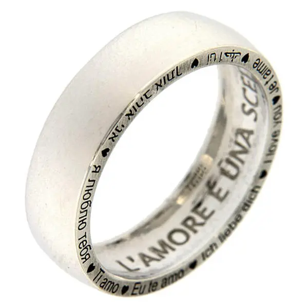 Bague Je t'aime AMEN argent 925