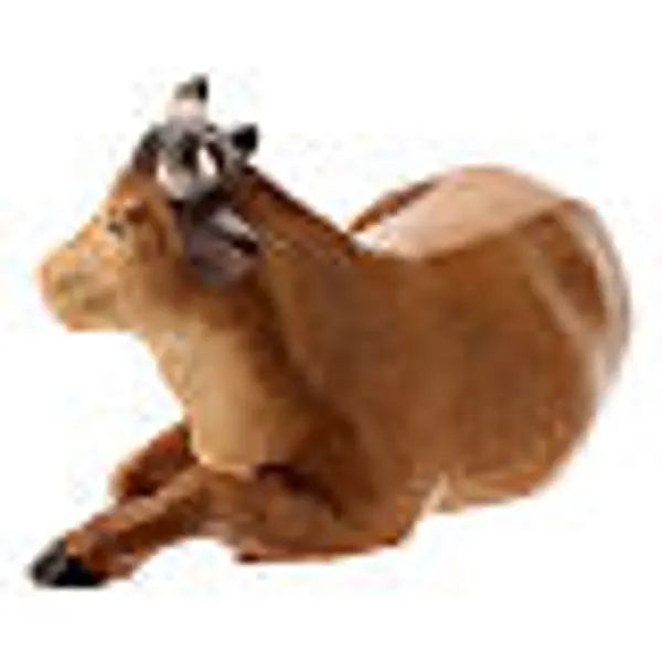 Boeuf crèche stylisée 14 cm bois Val Gardena