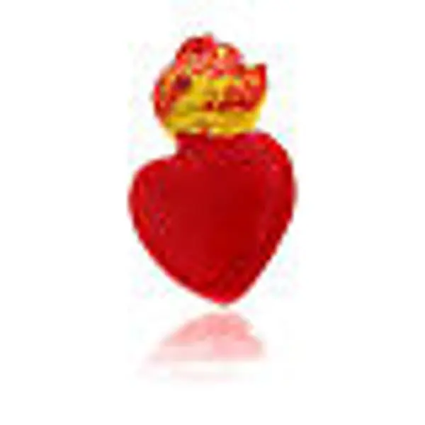 Coeur de Feu de Saint Augustin en résine 2 cm